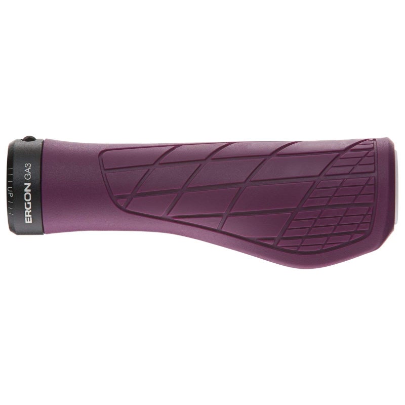 Ergon GA3 Ergonomic Lock-On MTB Grips â€“ Winged Design for Mountain Bike Comfort and Wrist Support, Purple Reign, Large - Image 2