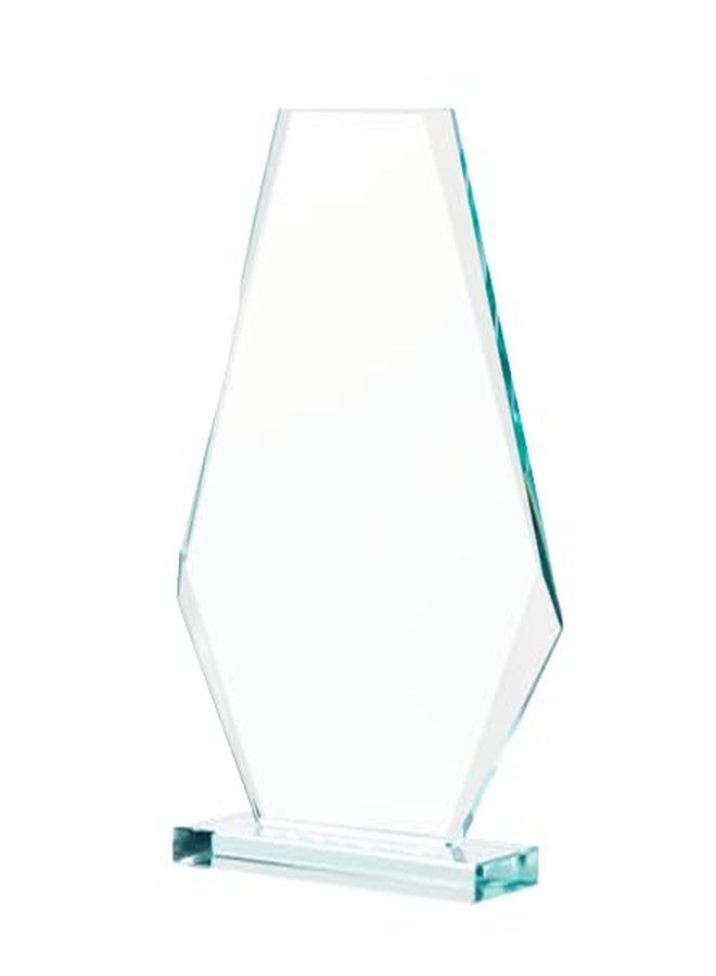 Crown Awards جائزة كراون للخدمة لمدة 15 عامًا، جائزة كريستال هرمي من اليشم، ارتفاع 6 بوصات، جائزة خدمة محفورة حسب الطلب - Image 2