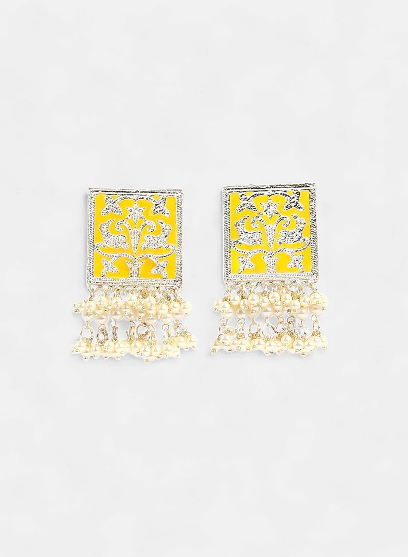 سوهي أقراط متدلية اصطناعية معاصرة