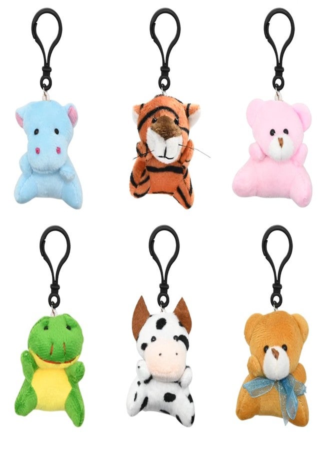 LUKBERA 28Packs Plush Animals Keychain, Stuffed Animals Keychain Toys for Easter Egg Fillers Classroom Exchange Gifts Goodie Bag - Image 4