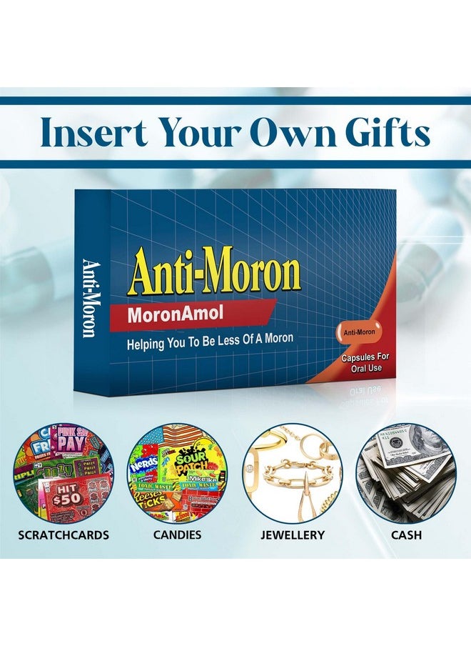 BestaFiesta - Prank Joke Gift Box Funny Gifts For Men Fake Prescription Pill Box Gag Christmas Gifts Funny - Prank Gift - Gag Gift Idea For Adults - Adult Gifts - Presents For Men Empty Fill With Candy (Anti-M*Ron) - Image 1