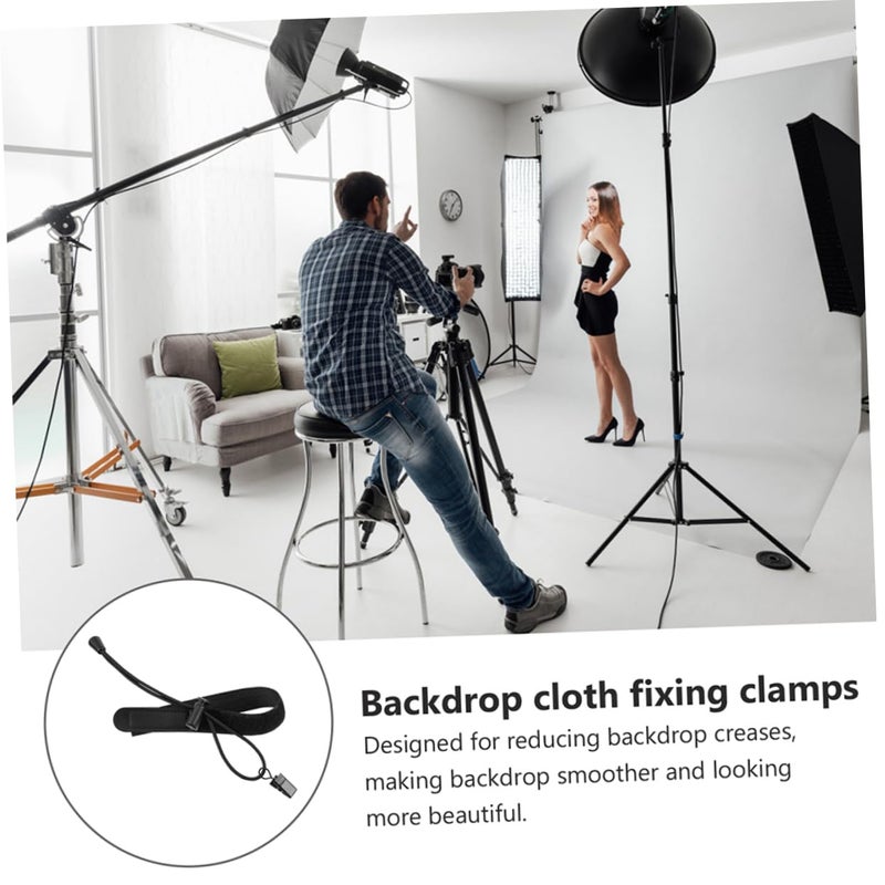 Heavy Duty Backdrop Clips 4 Pack Adjustable Hanging Clamps For Home Photography - Image 5