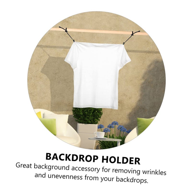 Heavy Duty Backdrop Clips 4 Pack Adjustable Hanging Clamps For Home Photography - Image 4