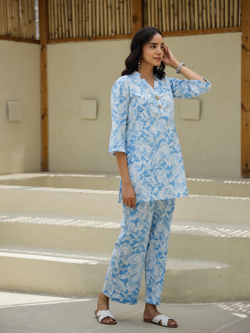 Label Flavia طقم كوردز سماوي للنساء - Image 4