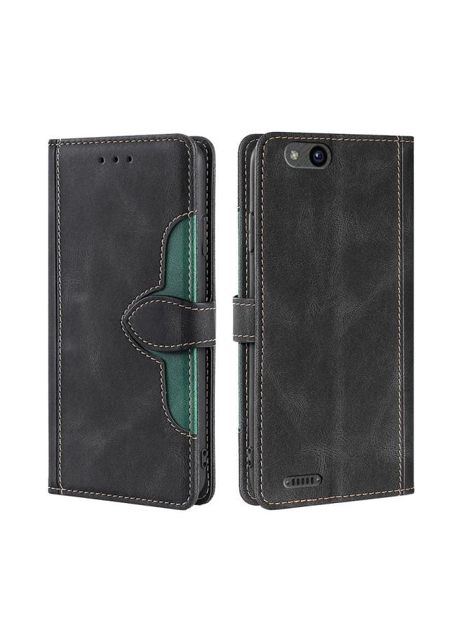 HuHa Case Cover For ZTE Tempo X/Vantage/Z839/N9137 Stitching Skin Feel Magnetic Buckle Horizontal Flip PU Leather Case(Black) 