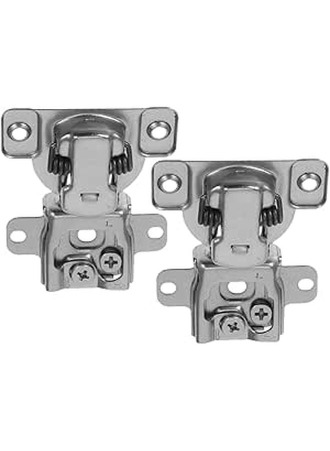 2Pcs Soft Closing Cabinet Door Hinges Metal Hidden Folding Dampers for Kitchen Cabinets - Image 1