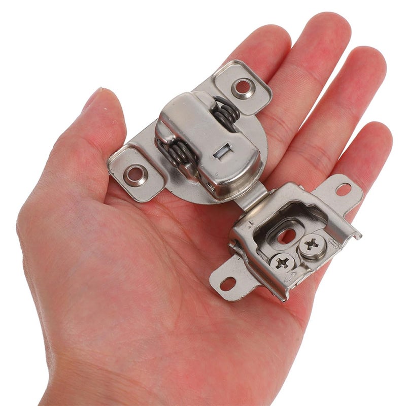 2Pcs Soft Closing Cabinet Door Hinges Metal Hidden Folding Dampers for Kitchen Cabinets - Image 5