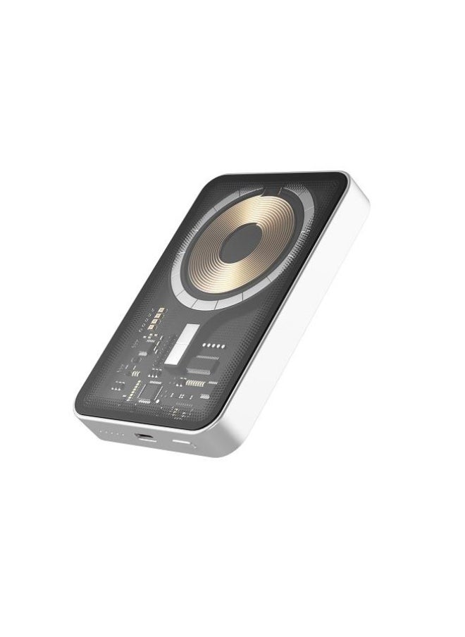 Miniso Transparent Series 5000mAh Wireless Magnetic Fast Charging Power Bank(White)  Model:M16C 