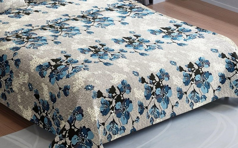 Temoli® King Size Cotton bedsheets Elastic Fitted, Elastic Fitted bedsheets King Size 78x78x10 inch with 2 Pillow Covers - Image 2