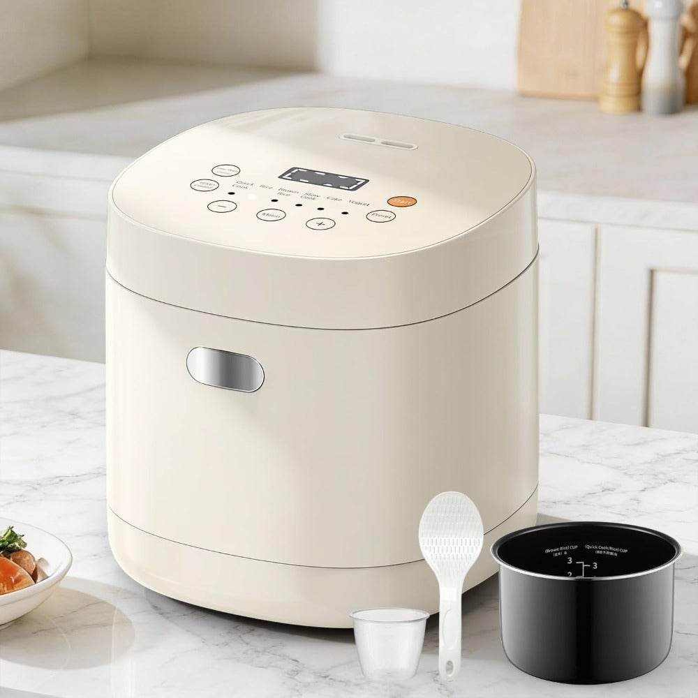 Rice Cooker Small 1.5L, 6-in-1 Electric Multi Cooker for 1-3 People
