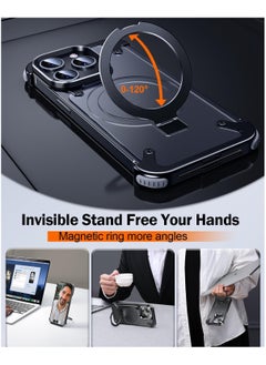 Generic Metal Phone Case for iPhone 15 Pro Max Black with Phone Screen Protector  - Image 4