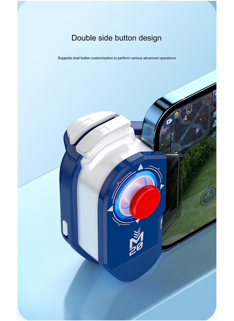 RUKYU - M20 Joystick Controller, PUBG Trigger, PUBG Buttons, PUBG Accessories, Mobile Game Joystick Support for Android HID MY Game Handle Controller Bluetooth-compatible 5.0 Connection,One-touch Change of Outfit, Combo - Image 1