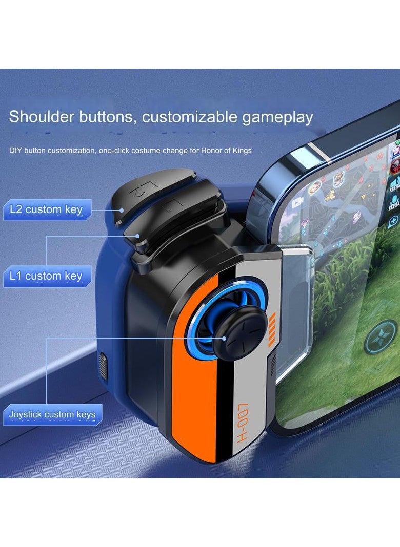 RUKYU - M20 Joystick Controller, PUBG Trigger, PUBG Buttons, PUBG Accessories, Mobile Game Joystick Support for Android HID MY Game Handle Controller Bluetooth-compatible 5.0 Connection,One-touch Change of Outfit, Combo - Image 1