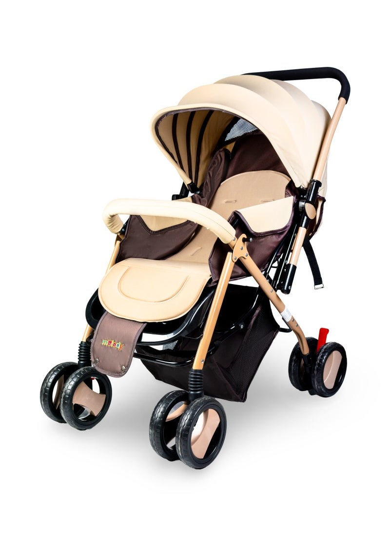 molody Lightweight Foldable Baby Stroller with Adjustable Reclining Seat and Canopy – 2-in-1 Compact Travel System for Newborns and Toddlers (0-3 Years), All-Terrain with Large Storage Basket and Safety Harness  - Image 1