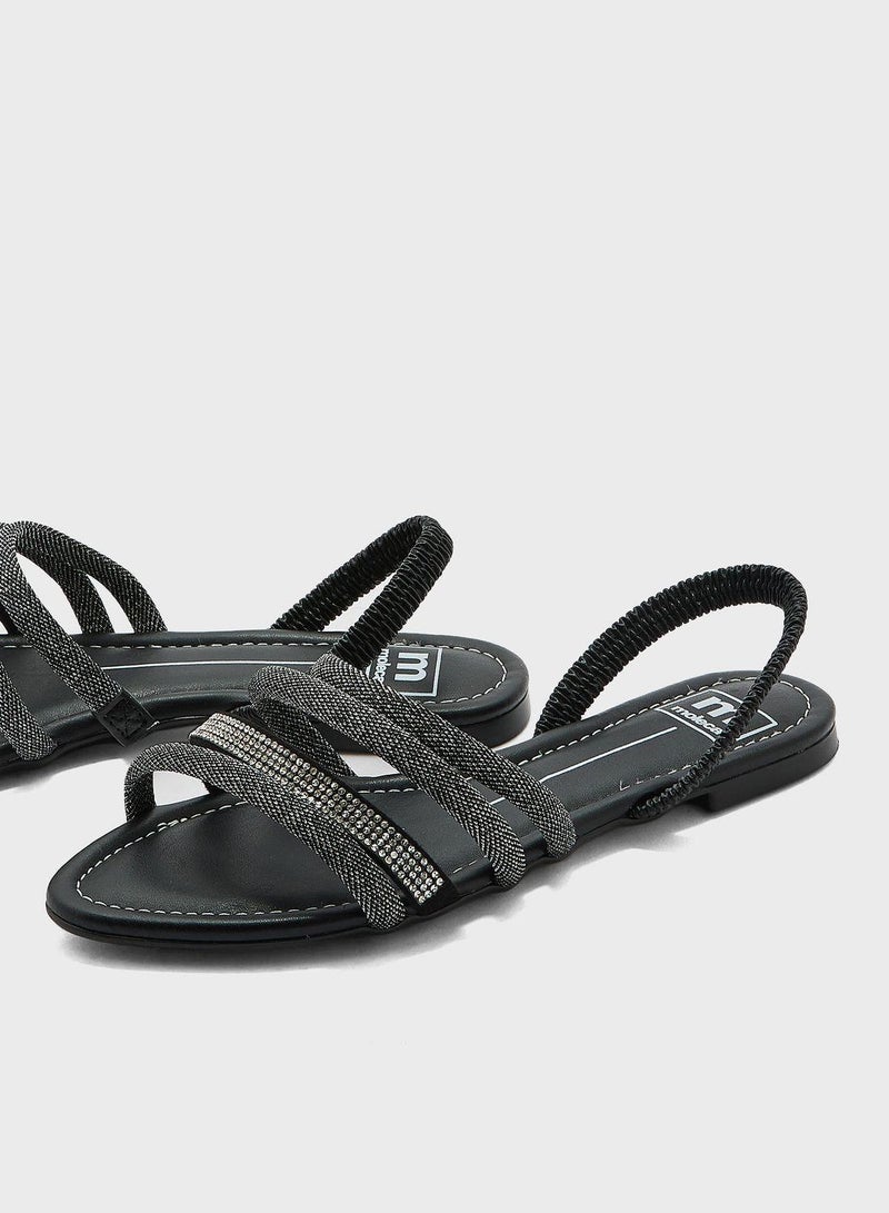 MOLECA Danielle Multi Strap Flat Sandals - Image 4