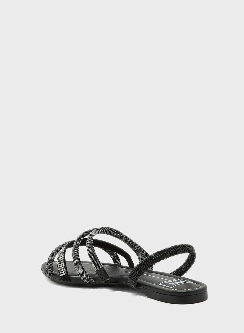 MOLECA Danielle Multi Strap Flat Sandals - Image 3