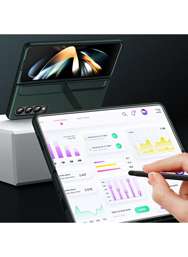 اس-توب جراب لهاتف Samsung Galaxy Z Fold3 5G 2 في 1 حامل قابل للفصل وحامل قلم جراب هاتف - Image 4