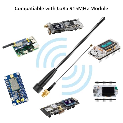 slinkdsco Meshtastic 915MHz LoRa Whip Antenna 10dBi Gain, 17cm Long Range SMA Male Omni Antenna (2 Sets), Slinkdsco - Image 3