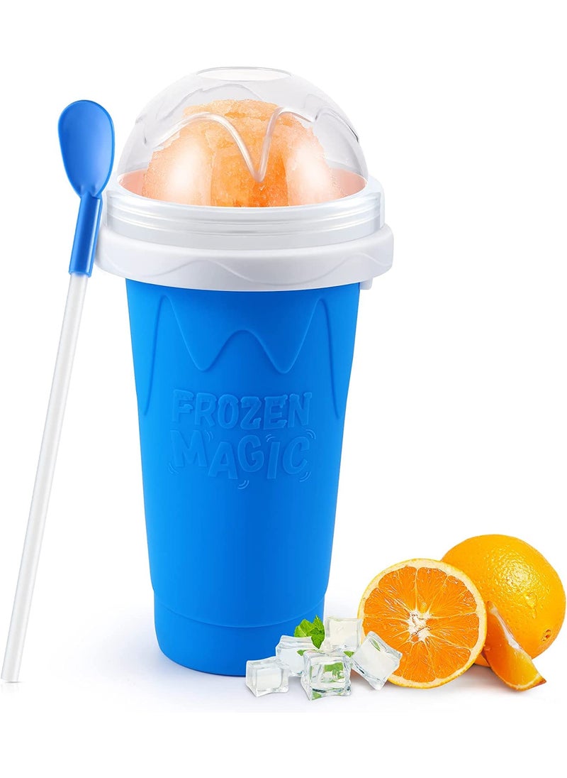 KITCHEN HOUSE Kitchen House Slush Cup Slush Maker Ice Cream Maker Ice Gola Slushie Ice Crusher Blue  - Image 1