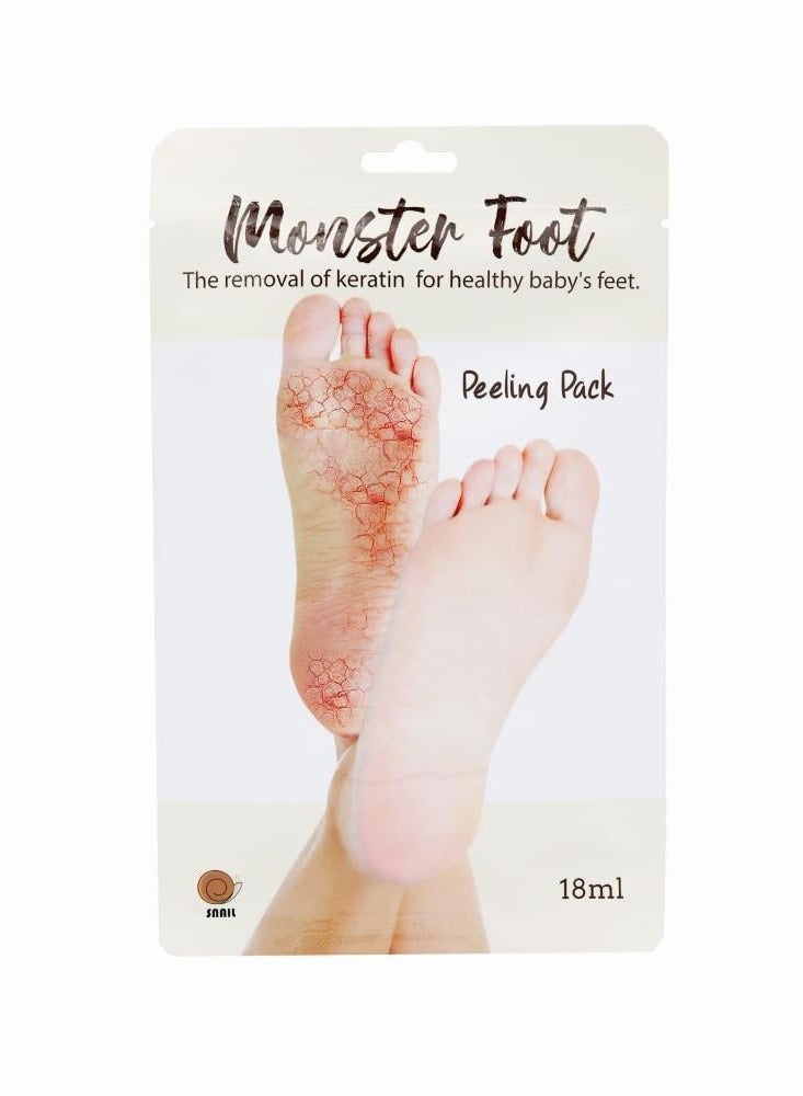 سنايل مجموعة ماسك تقشير الاقدام الكوري مونستر مكونة من 3 قطع  18*3 مل - Image 2