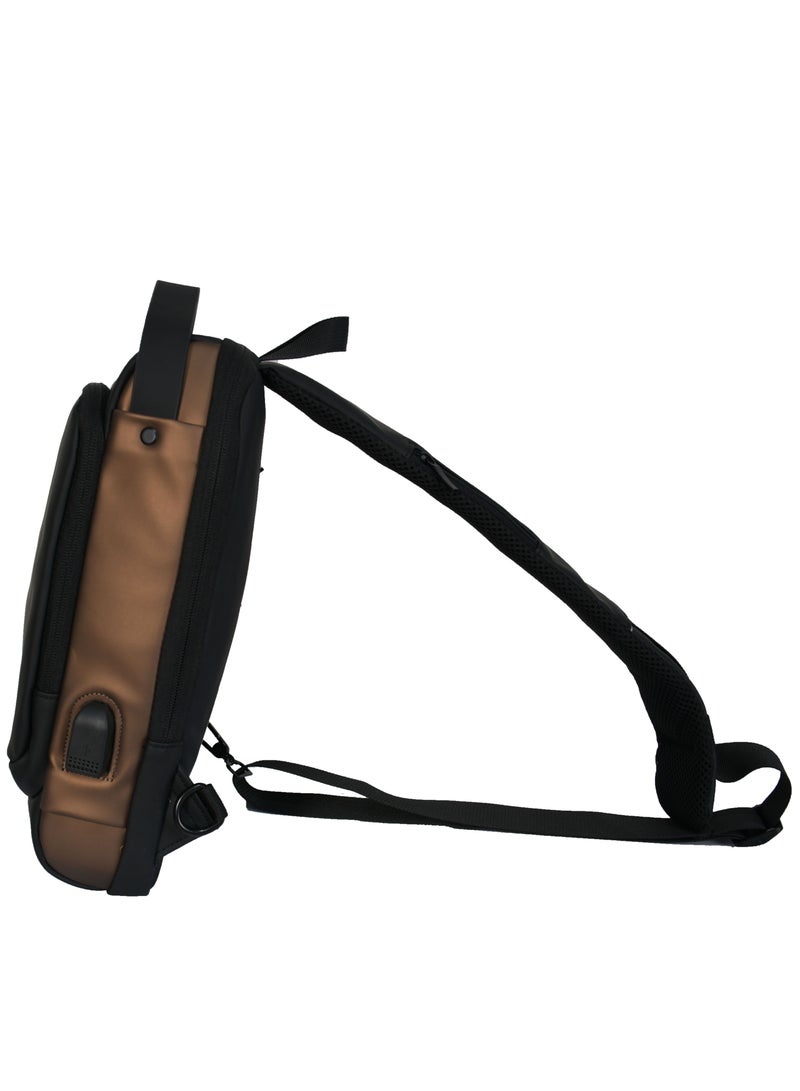 MORANO Morano Anti-theft Waterproof Wear-Resistant Crossbody Bag USB Charging Port Combination Lock Lightweight Backpack Perfect for Travel - Image 3