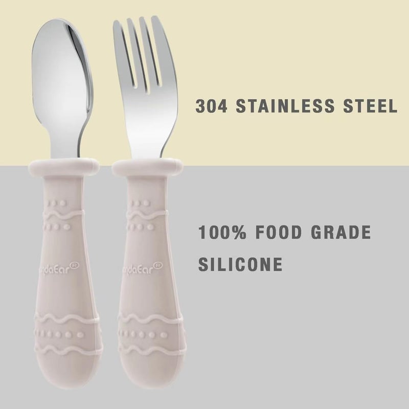 PandaEar 9Piece Toddler Plates  Utensils Set 3Pack Suction Plates with 3 Spoons  3 Forks Silicone Baby Feeding Set - Image 5