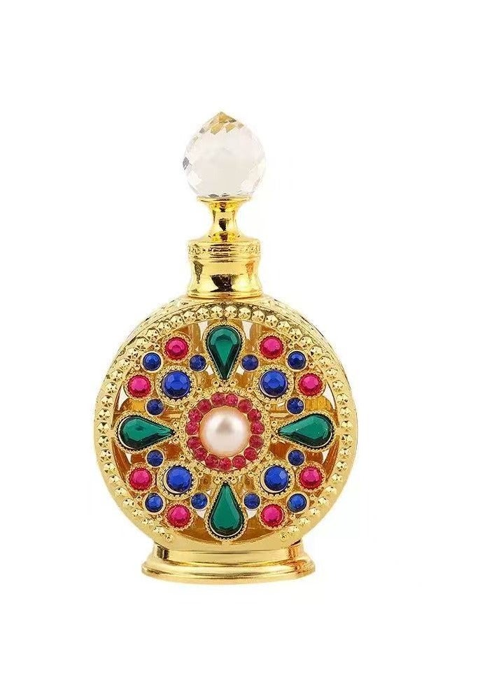 High-End Diamond-Encrusted Reversible Paris Wild Perfume Oil Bottle Lotion Refill Bottle（golden）  - Image 1