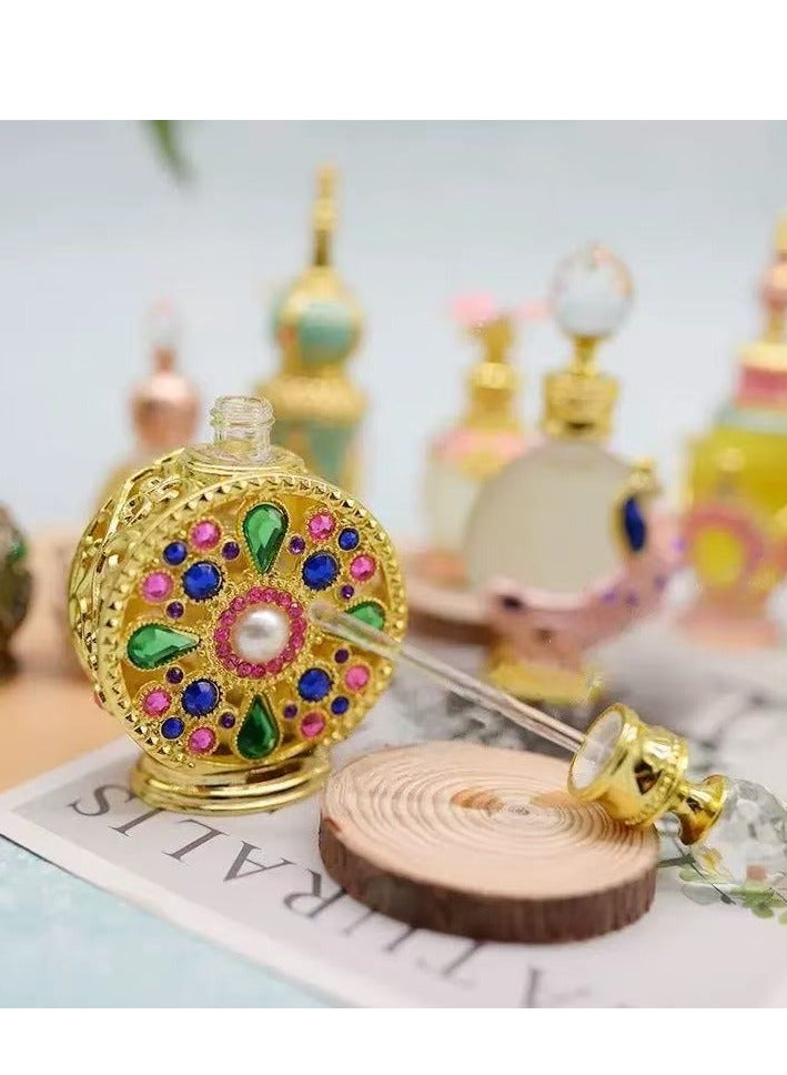 High-End Diamond-Encrusted Reversible Paris Wild Perfume Oil Bottle Lotion Refill Bottle（golden）  - Image 3
