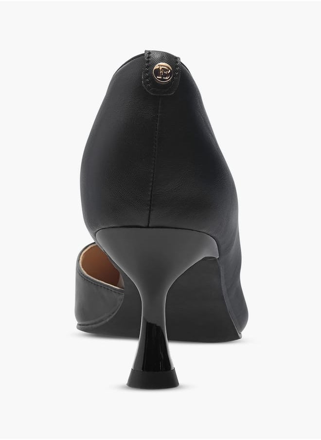 Flora Bella By Shoexpress - Women Solid Pointed Toe Sandals with Flared Heels - Image 1
