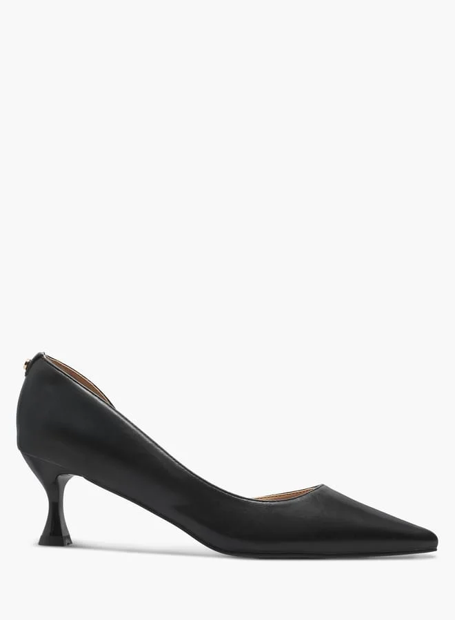 Flora Bella By Shoexpress Women Solid Pointed Toe Sandals with Flared Heels