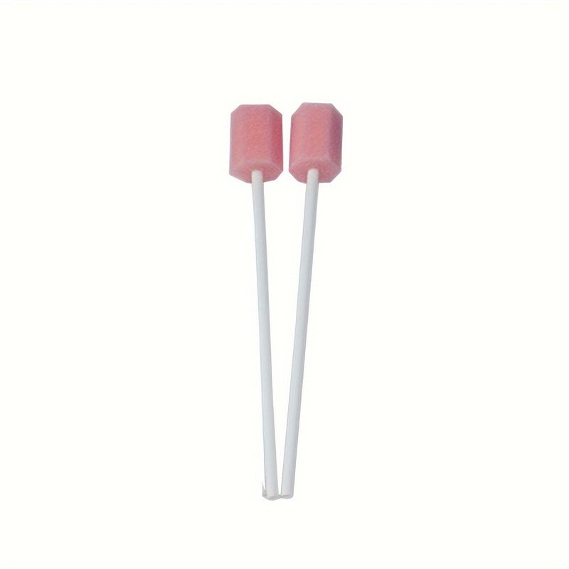 100 Pcs Disposable Oral Care Sponge Swabs Tooth Cleaning Mouth Swabs - Image 5