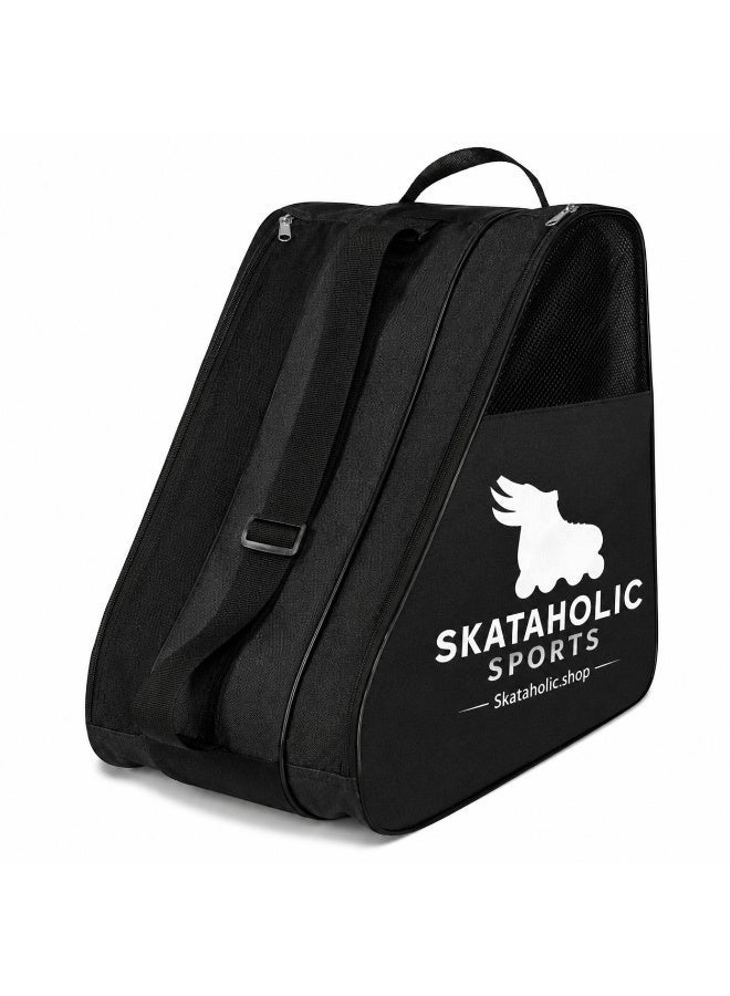 Roller Skate Bag, Skataholic Premium Inline Skate Carry Bag – Durable Roller Skate Travel & Storage Bag – Fits Most Inline Skates – Adjustable Straps & Zippered Compartments - Image 1