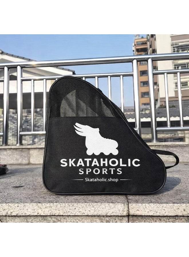 Roller Skate Bag, Skataholic Premium Inline Skate Carry Bag – Durable Roller Skate Travel & Storage Bag – Fits Most Inline Skates – Adjustable Straps & Zippered Compartments - Image 2