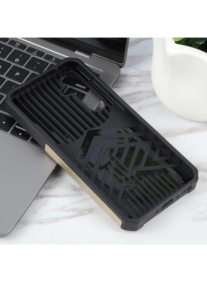 S-TOP Case For Samsung Galaxy A35 Camera Shield Card Slot PC+TPU Phone Case - Image 3