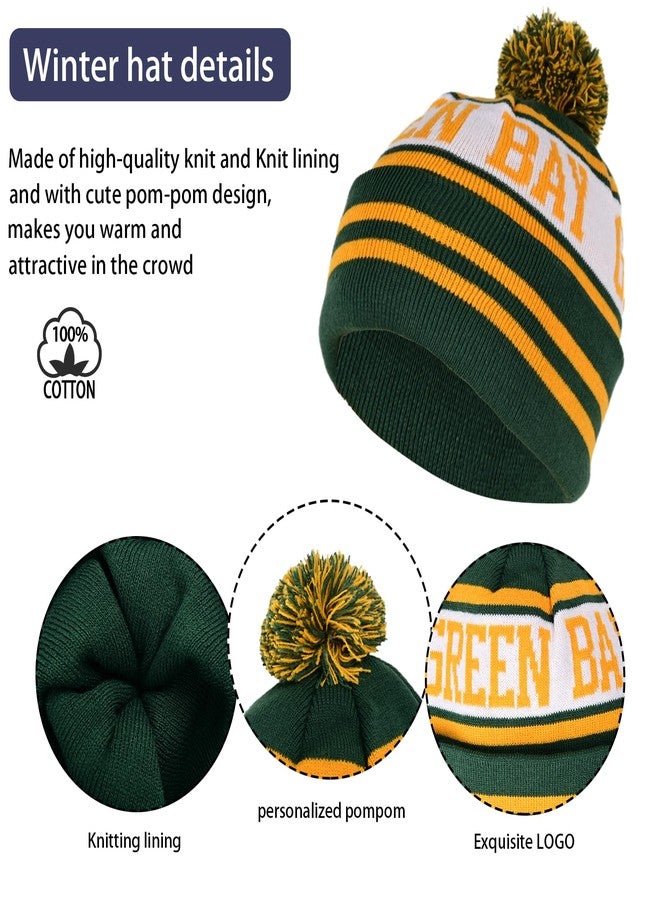 mtstaowe Vintage Classic Skull Cap Beanie Hat Cuffed Winter Hat Knit Comes with Warm Gloves Gifts for Men Women Fans - Image 2