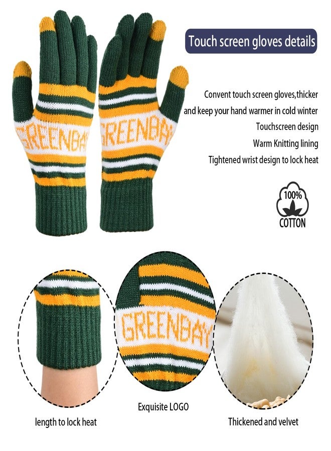 mtstaowe Vintage Classic Skull Cap Beanie Hat Cuffed Winter Hat Knit Comes with Warm Gloves Gifts for Men Women Fans - Image 3