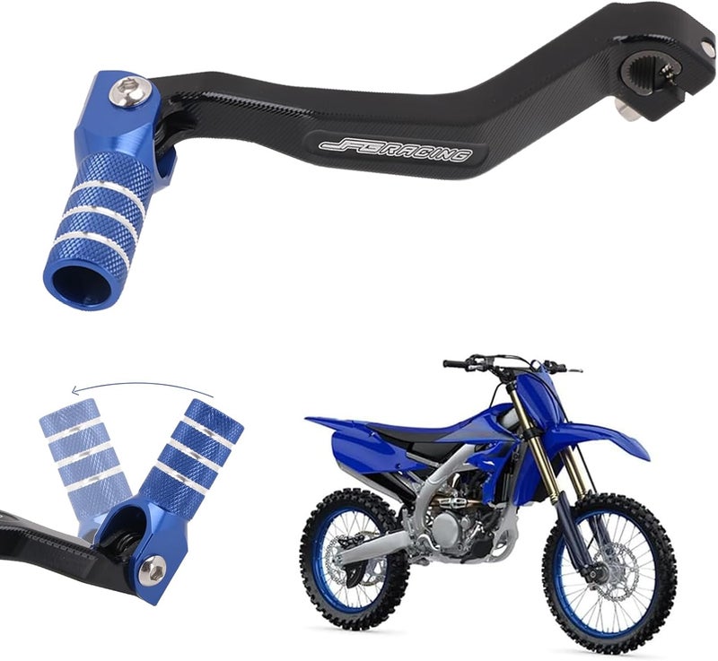 SPEC-D TUNING AnXin Motorcycle Gear Shifter Shift Lever Folding Tip CNC for YZ125 YZ250 YZ65 YZ85 TTR 230 Hawk 250 Dirt Pit Bike Blue - Image 1