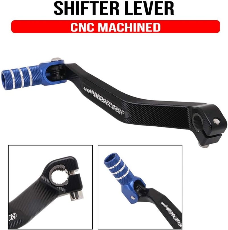 SPEC-D TUNING AnXin Motorcycle Gear Shifter Shift Lever Folding Tip CNC for YZ125 YZ250 YZ65 YZ85 TTR 230 Hawk 250 Dirt Pit Bike Blue - Image 2