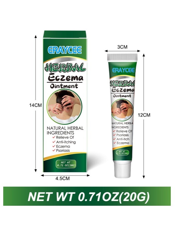 Natural Body Psoriasis Eczema Cream Ointment  Eczema Relief Body Cream, Anti Itch Back Cream Skin Care To Relieve  Suitable For All Body 20g