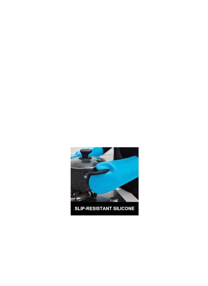 Generic - Silicone Glove with Cotton Lining – Made from High-Quality Materials for Heat Insulation | 42 cm Length | 1 Piece - Image 1
