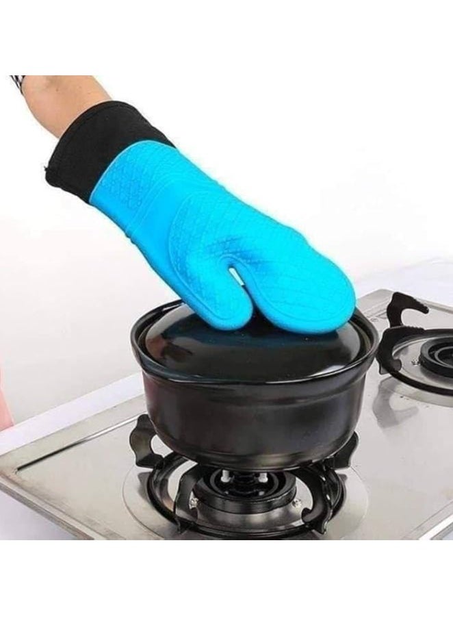 Generic - Silicone Glove with Cotton Lining – Made from High-Quality Materials for Heat Insulation | 42 cm Length | 1 Piece - Image 1