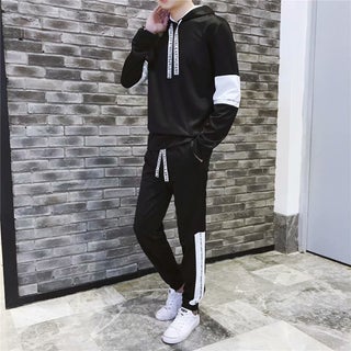 Autumn 2019 New Two-piece Japanese-style Korean-style Mens Sweater Male Student Sports Jacket Hooded Set Fashion Black sweater suit - pzsku/Z9A816E5CE3883223F527Z/45/1746226288/066a7ec0-f6a9-4063-aca2-64c07803eeb6