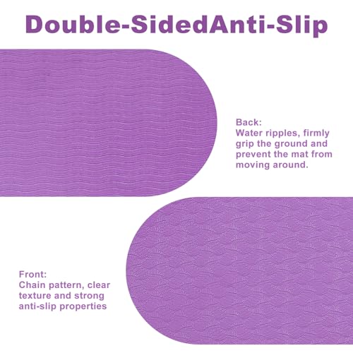 PEUTIER Sewing Machine Pedal Mat, 13.4x6.7 Inch Non-Slip Sewing Machine Mat Sewing Machine Foot Pad Sewing Accessories Keep Pedal in Place, Easy to Clean (Purple) - Image 3