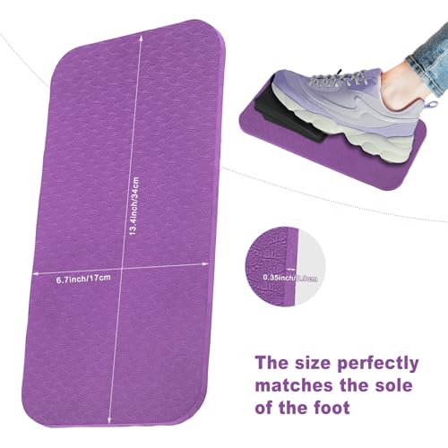 PEUTIER Sewing Machine Pedal Mat, 13.4x6.7 Inch Non-Slip Sewing Machine Mat Sewing Machine Foot Pad Sewing Accessories Keep Pedal in Place, Easy to Clean (Purple) - Image 2