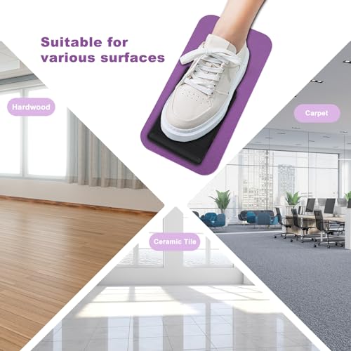 PEUTIER Sewing Machine Pedal Mat, 13.4x6.7 Inch Non-Slip Sewing Machine Mat Sewing Machine Foot Pad Sewing Accessories Keep Pedal in Place, Easy to Clean (Purple) - Image 5