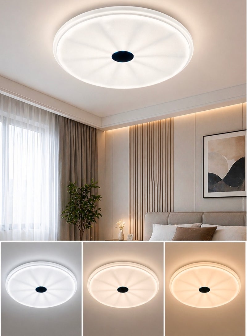 AL THURAYAT 40cm LED Ceiling Light Modern Flush Mount – 3 Lighting Modes – Energy Saving Ceiling Lamp for Bedroom, Living Room - Image 2