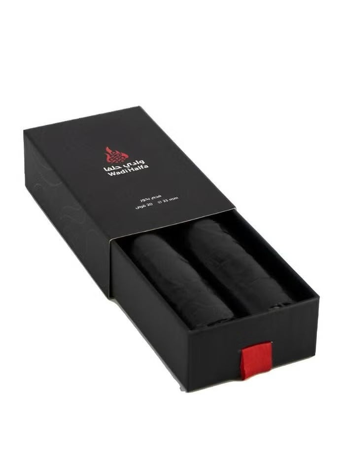Incense charcoal from Wadi Halfa, 20 tablets, 33 mm