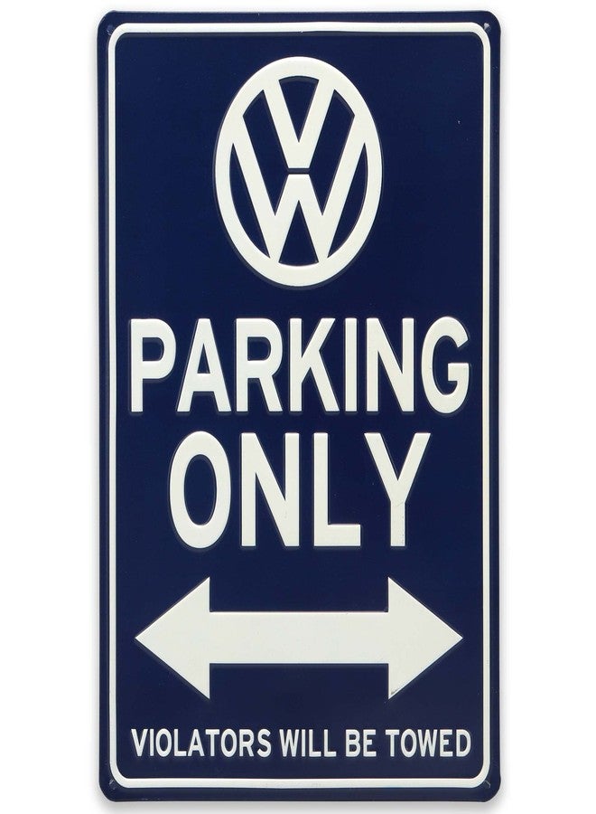 Open Road Brands Volkswagen Parking Only Metal Sign - Vintage Volkswagen Sign for Garage or Man Cave - Image 1