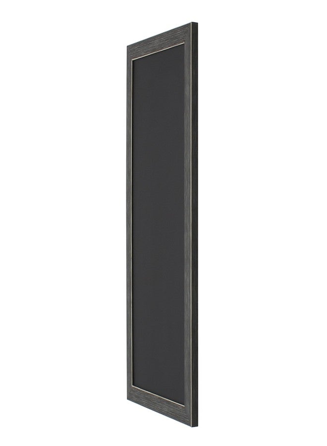 DesignOvation Wyeth Framed Magnetic Chalkboard, 13" x 26", Gray - Image 3