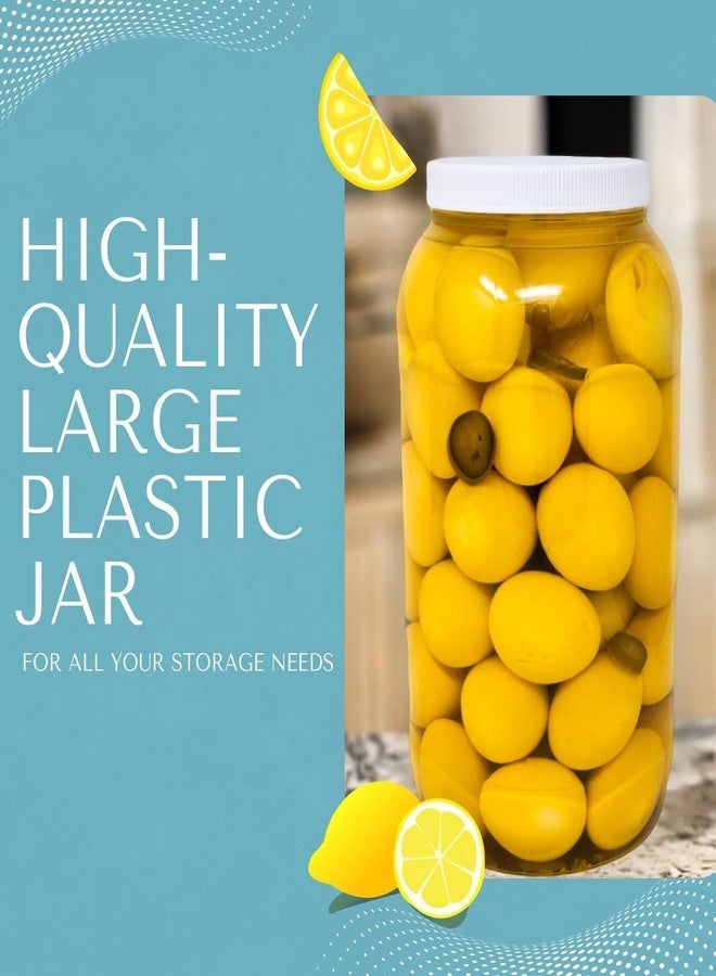 CLEARVIEW CONTAINERS - 12 Pack of 32 Ounce Plastic Quart Jars with 70RG Leak Proof Seal Lid - Food Grade and BPA Free (32oz, 6pk) - Image 3